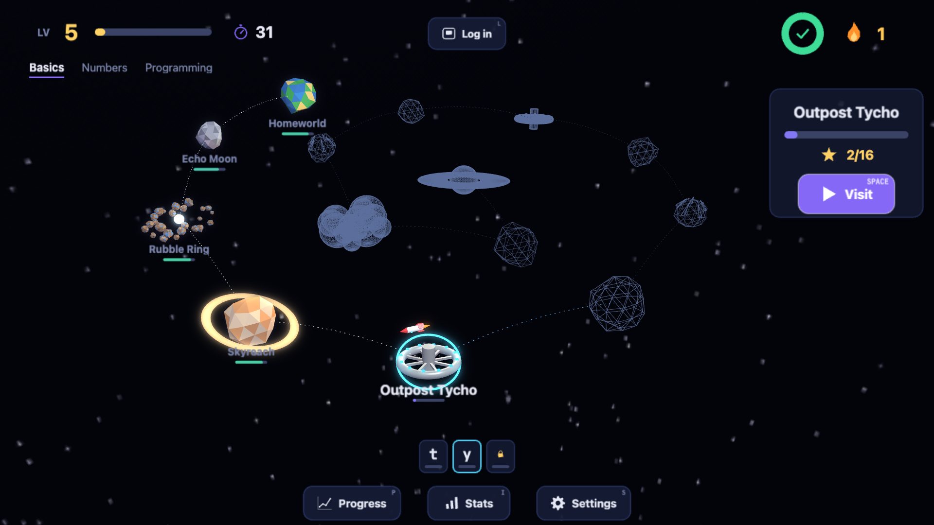 The galaxy map with planets spiralling in to the Core